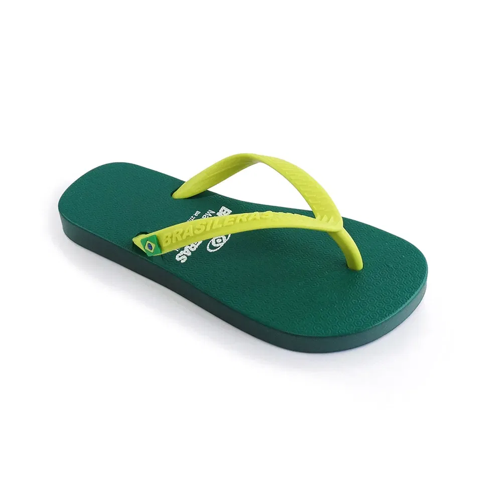 Детские вьетнамки с широкими ремешками Classic Combi Brasil NL KID Brasileras, Green