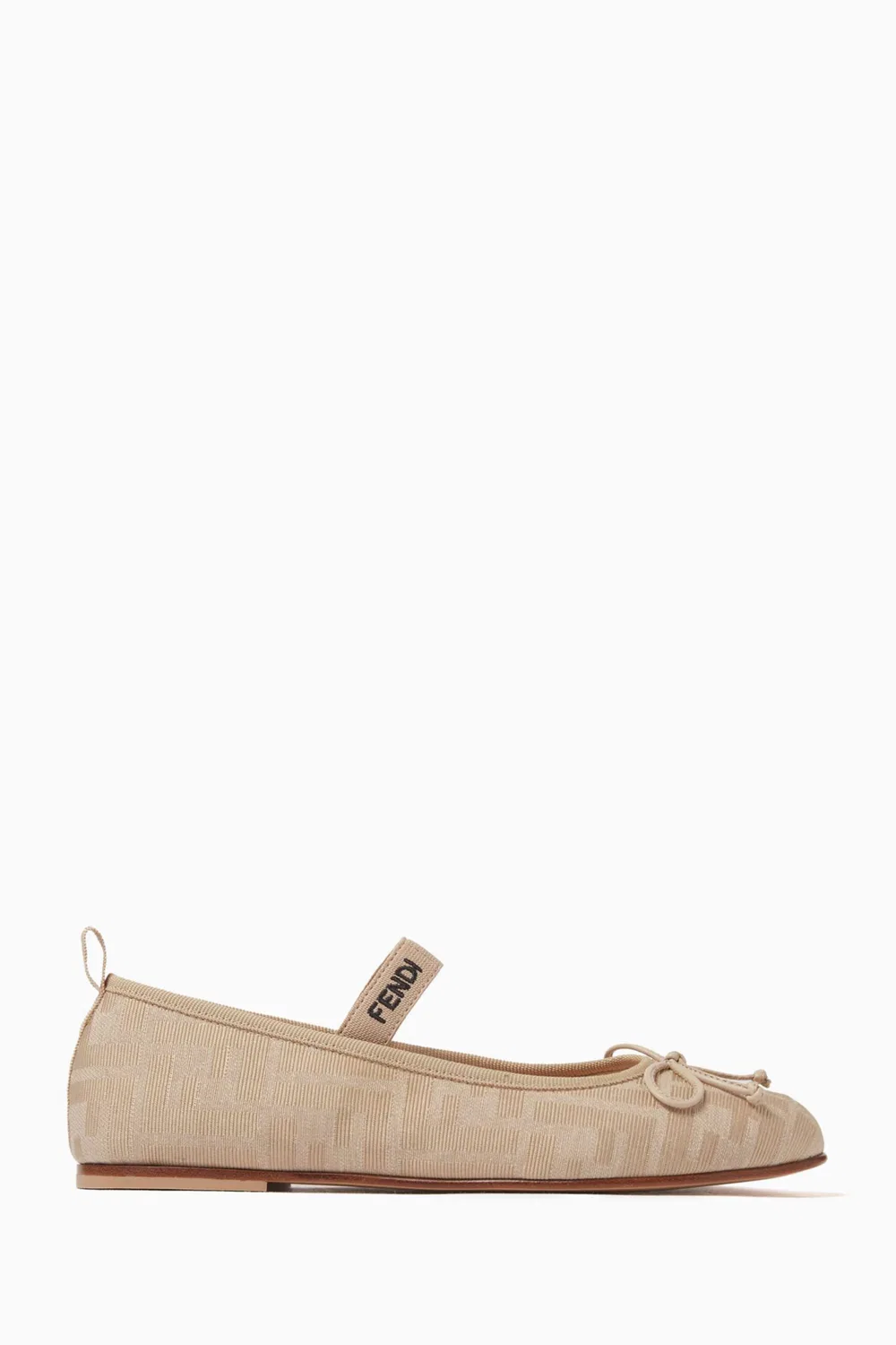 Балетки детские жаккардовые FF Ballerina Flats Fendi — фото 3