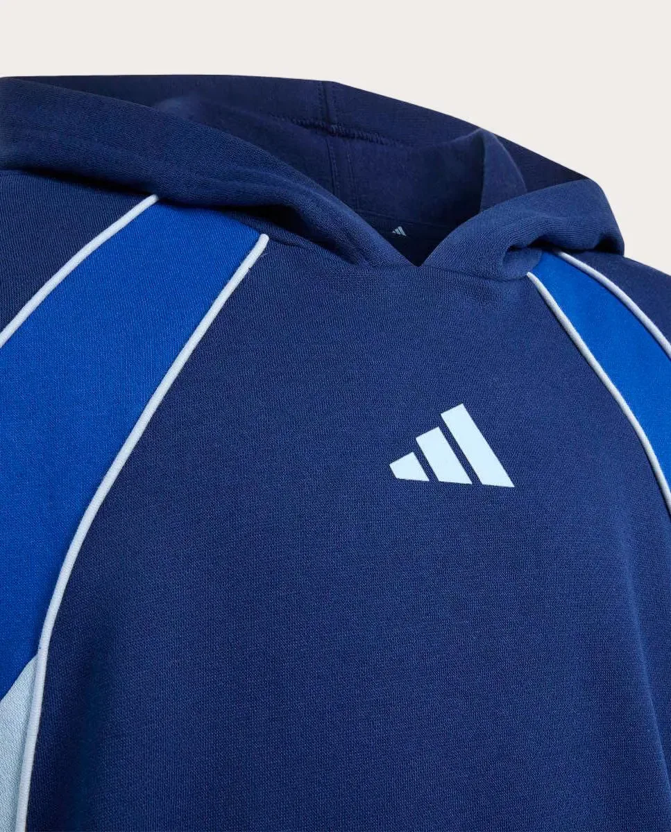 Детская худи с принтом Colorblock adidas, Azul — фото 3