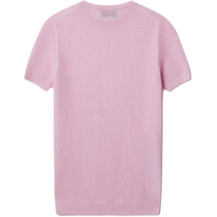 Женский джемпер с круглым вырезом Crewneck Knitted Top, MIU MIU, Snow Pink — фото 3