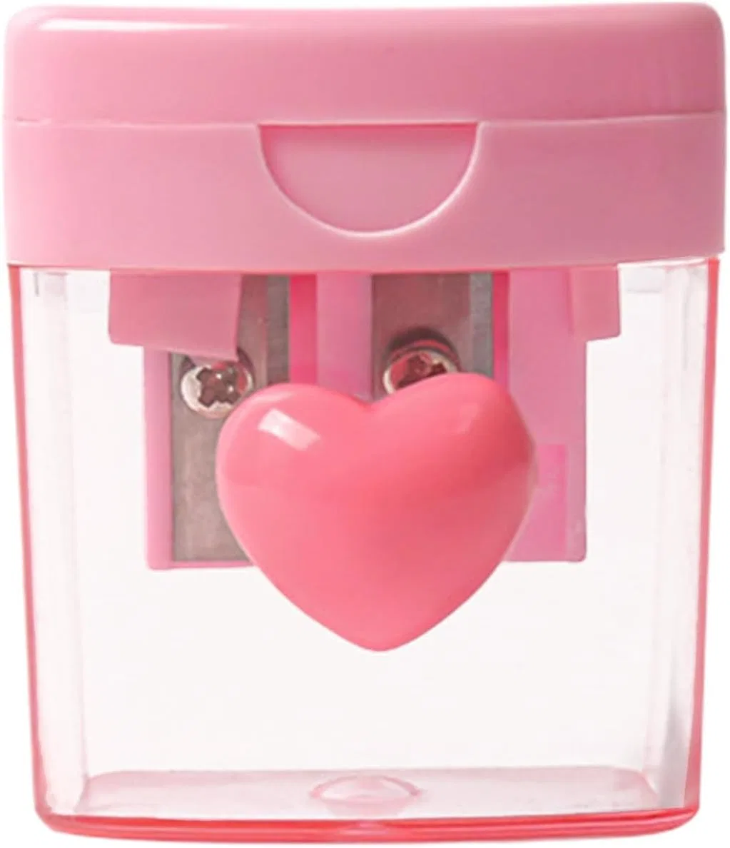 Точилка для карандашей, двойное отверстие, Generisch, 15 г, Pink — фото 4