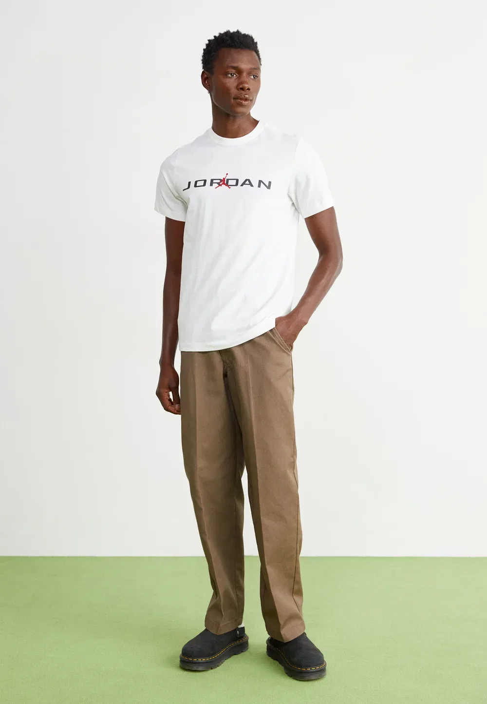 Футболка с принтом Air stretch crew Jordan, White — фото 2