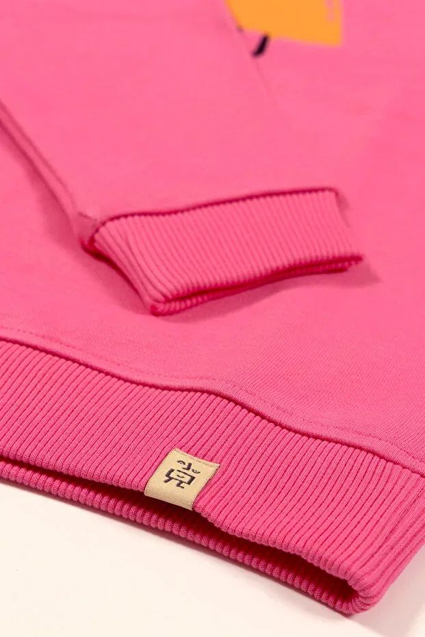 Детский для девочек свитшот с принтом Beetlebeez, Pink — фото 4