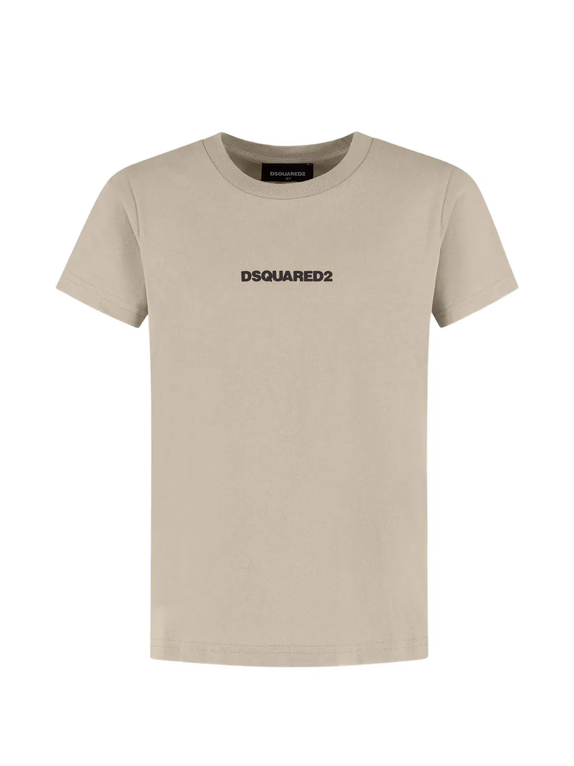 Футболка с логотипом Dsquared2 Kids, нейтральные цвета
