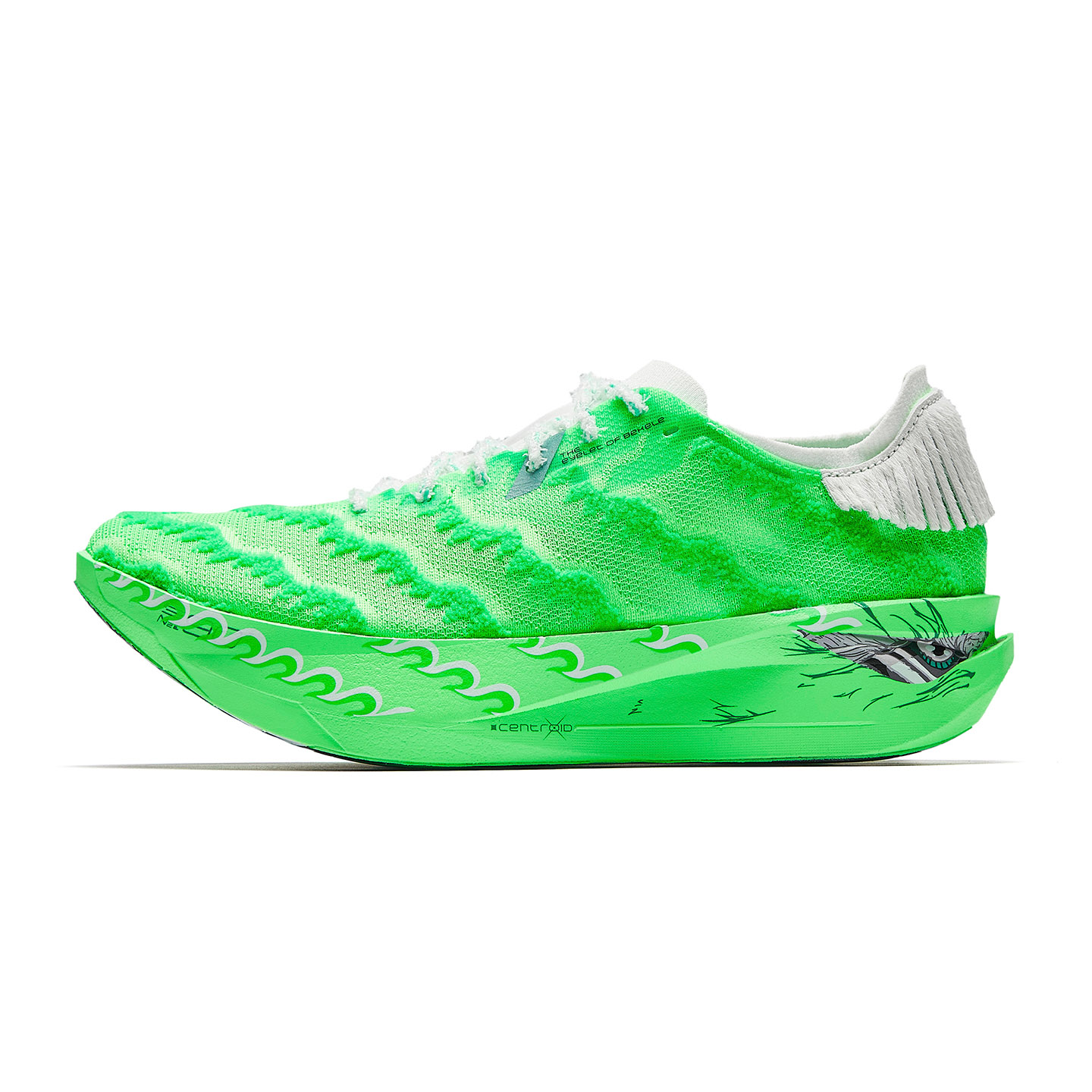 

ANTA C202 G9 2 Cushioning Slip Resistant Low top Carbon Plate мужские марафонские кроссовки Fluorescent Flash Green