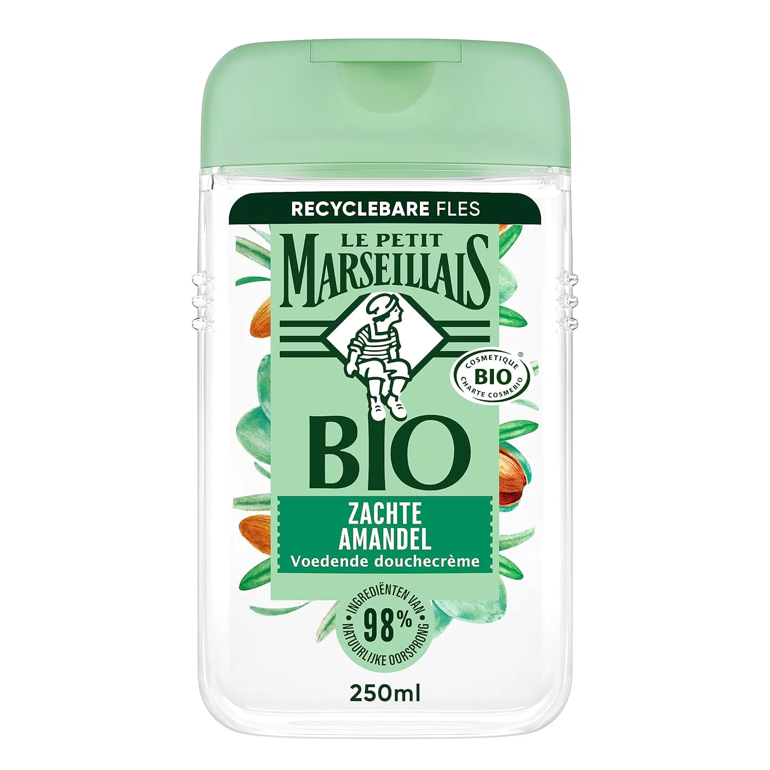 Питательный гель для душа с мягким органическим миндалем Le Petit Marseillais, 12 x 250 мл