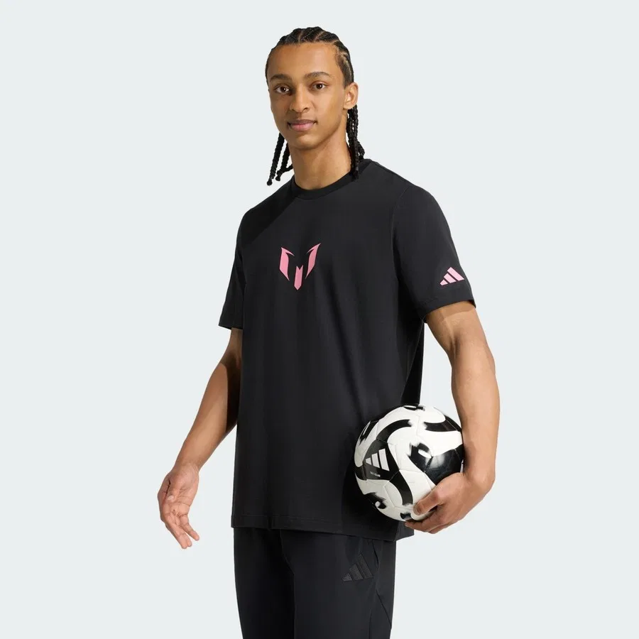 Футболка с длинным рукавом Messi Graphic Tee adidas, Черный
