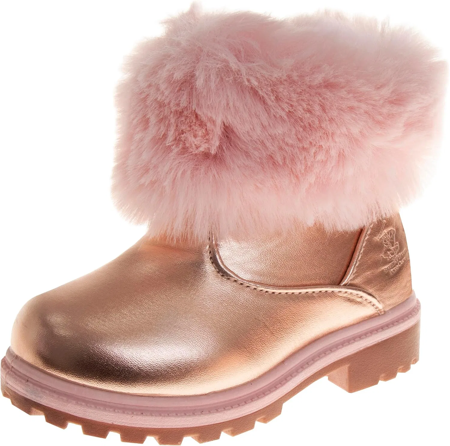 Детские зимние сапоги на меху Beverly Hills Polo Club, Fur Rose Gold