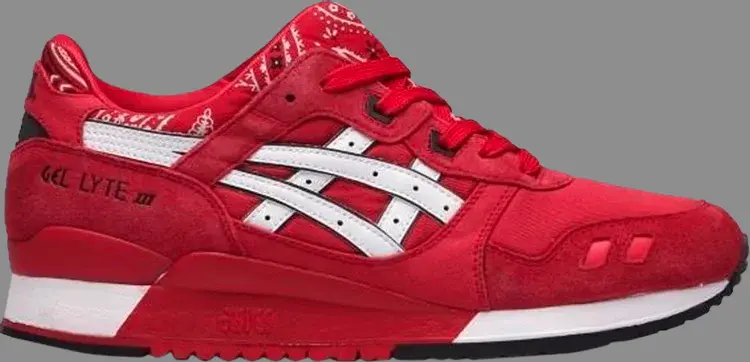 

Кроссовки gel lyte 3 'red bandana' Asics, красный