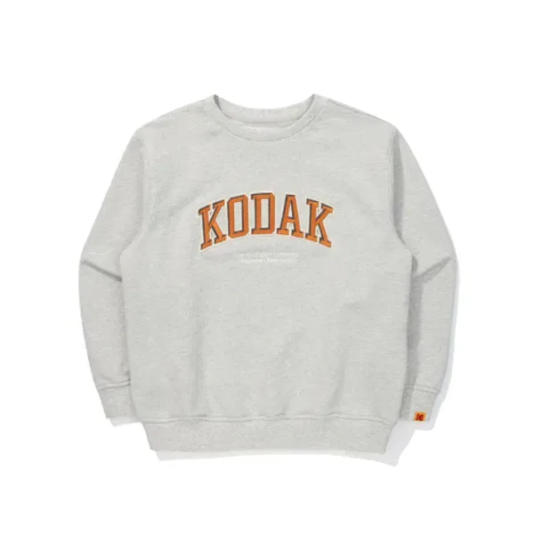 Свитшот с принтом, Kodak Kids, меланжевый серый — фото 2