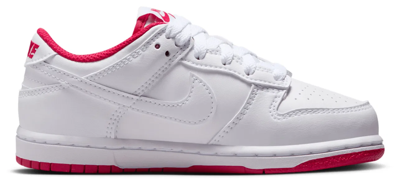 Детские кроссовки для мальчиков Nike Dunk Low, White/Red