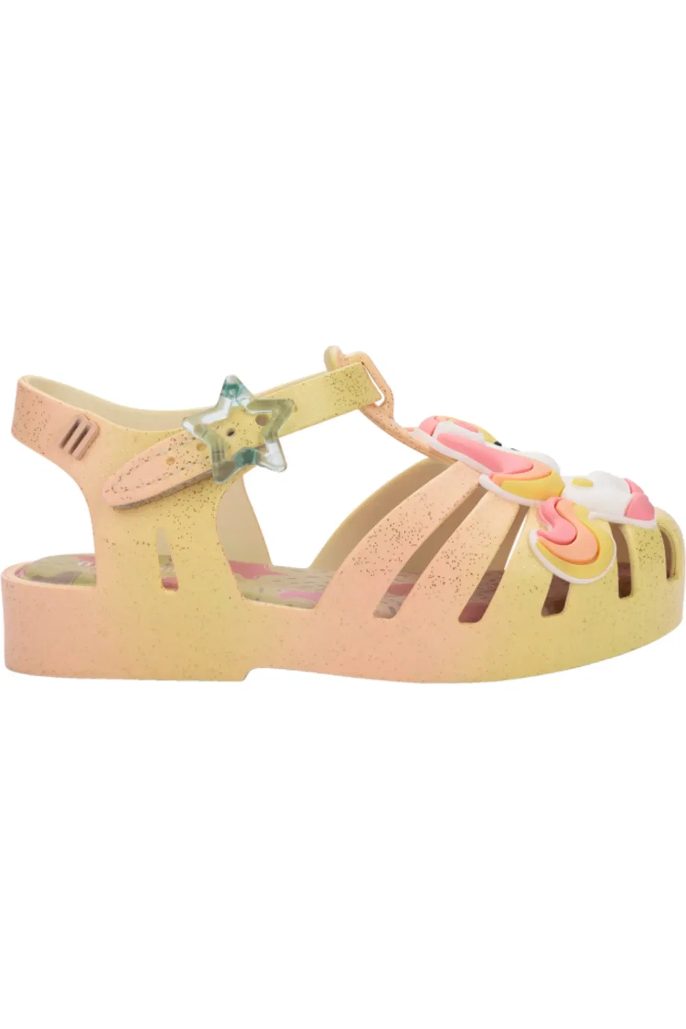 Сандалии детские рыбацкие Possession Mini Melissa, бежевый/желтый/белый — фото 2