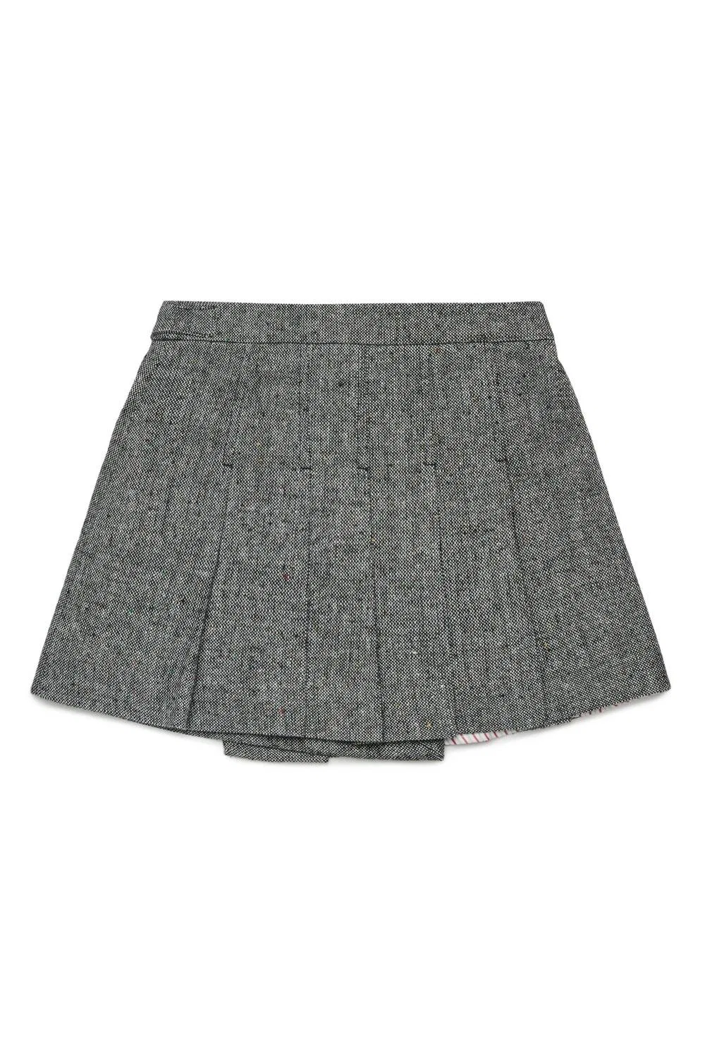Детская юбка с запахом из твида Gonna Short Tweed Wrap Max & Co, Gray — фото 2