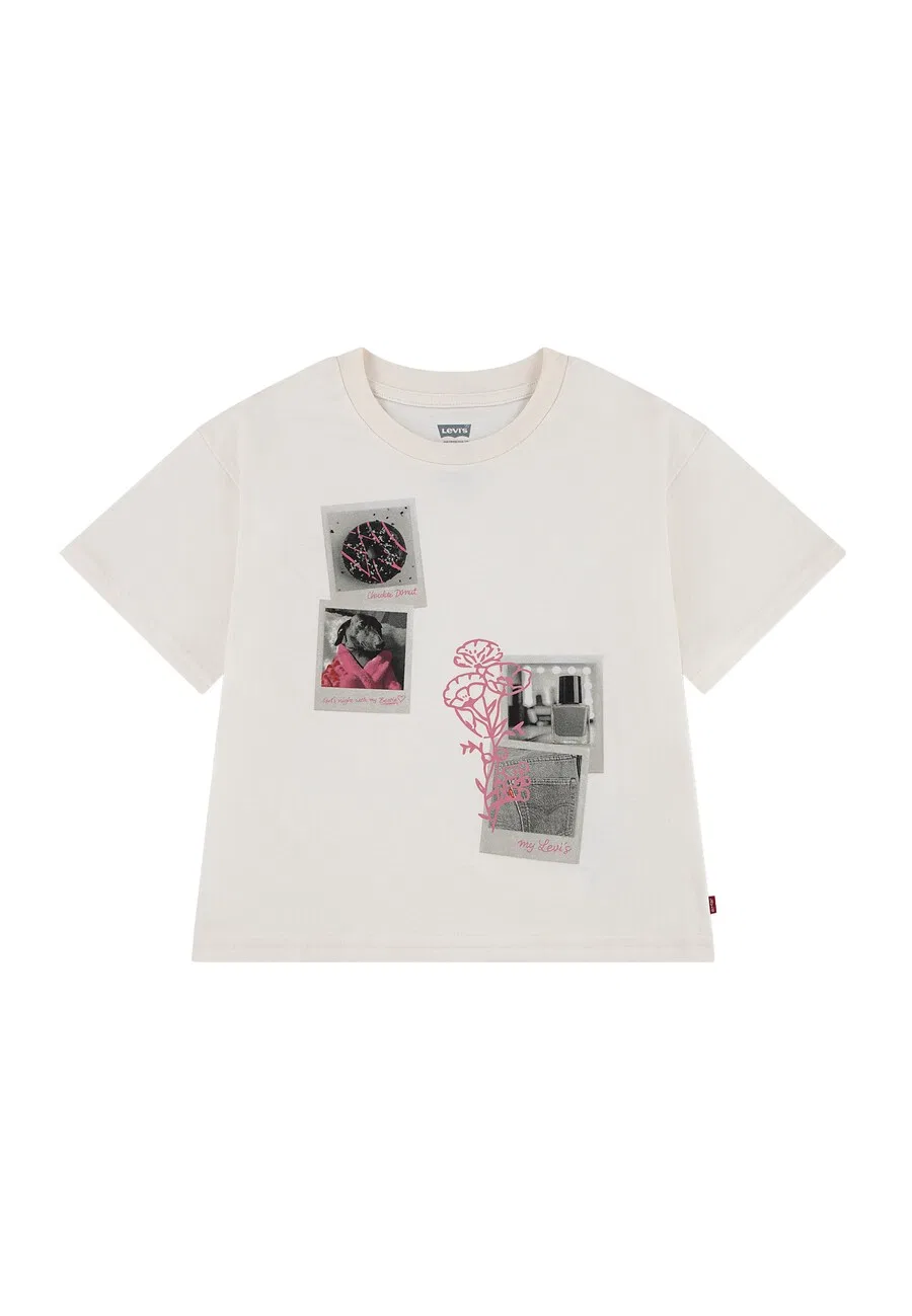 Детская футболка Levi's Kids 'POLAROID' цвета экрю