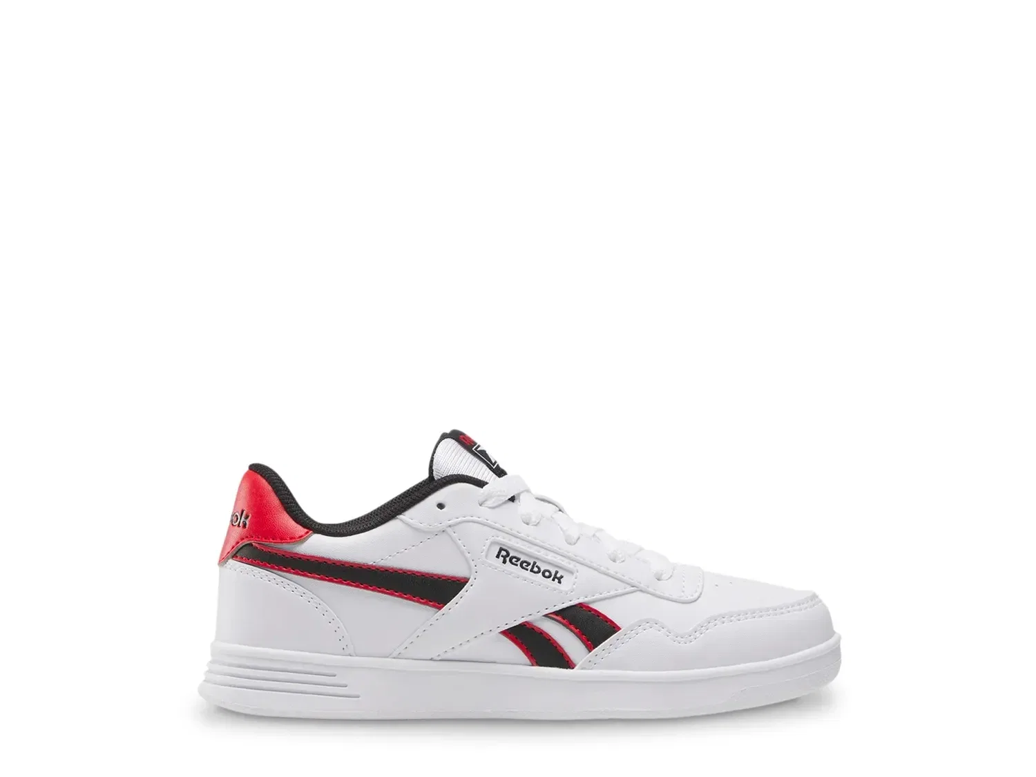 Кроссовки детские Court Advance, Reebok, белый/черный/красный