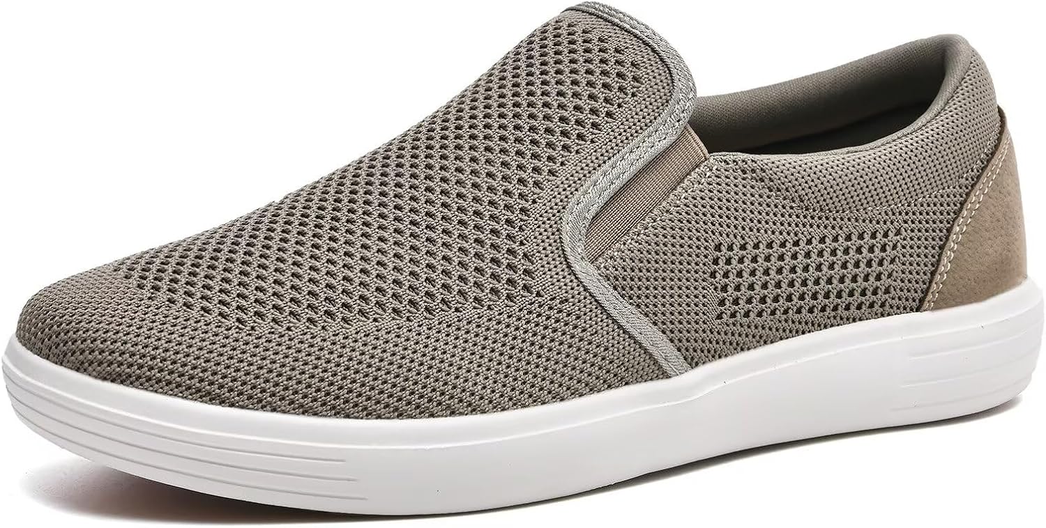 

Мужские сетчатые кроссовки TIOSEBON с легкой посадкой- удобные мокасины для вождения, модные кроссовки, хаки