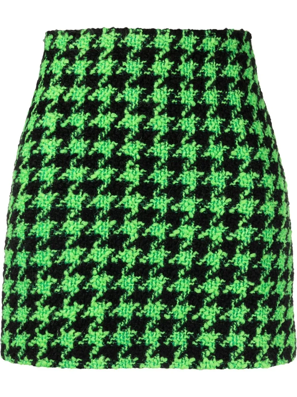 

Шерстяная юбка мини в ломаную клетку MSGM, зеленый