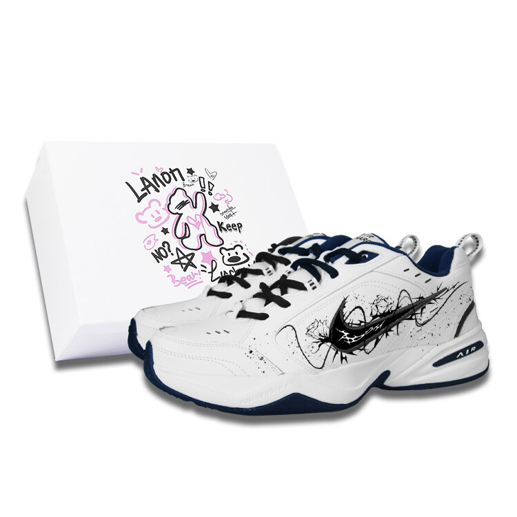 

Кроссовки Air Monarch 4 Chunky унисекс с низким верхом черного/белого цвета Nike
