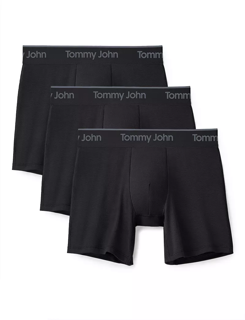

Мужские боксеры Second Skin Tommy John – 3 шт, цвет Black Beauty