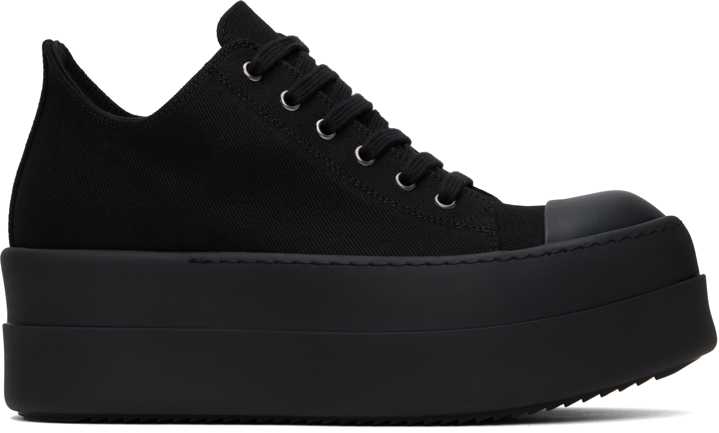 

Черные кроссовки Porterville Double Bumper Low Sneaks Rick Owens DRKSHDW, Black/Black/Black