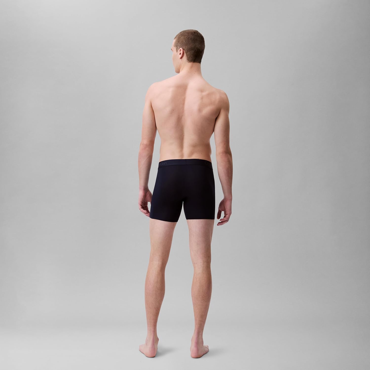 Комплект из 3-х трусов-боксеров Calvin Klein Mens Ultra Soft Modern Modal, Black, Shoreline, Grey Heather — фото 4
