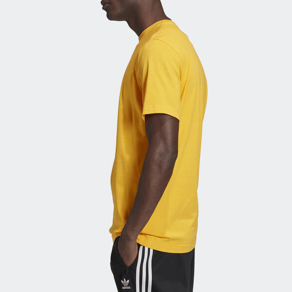 Футболка adidas originals TREFOIL T-SHIRT Short Sleeve Gold Color, желтый — фото 4