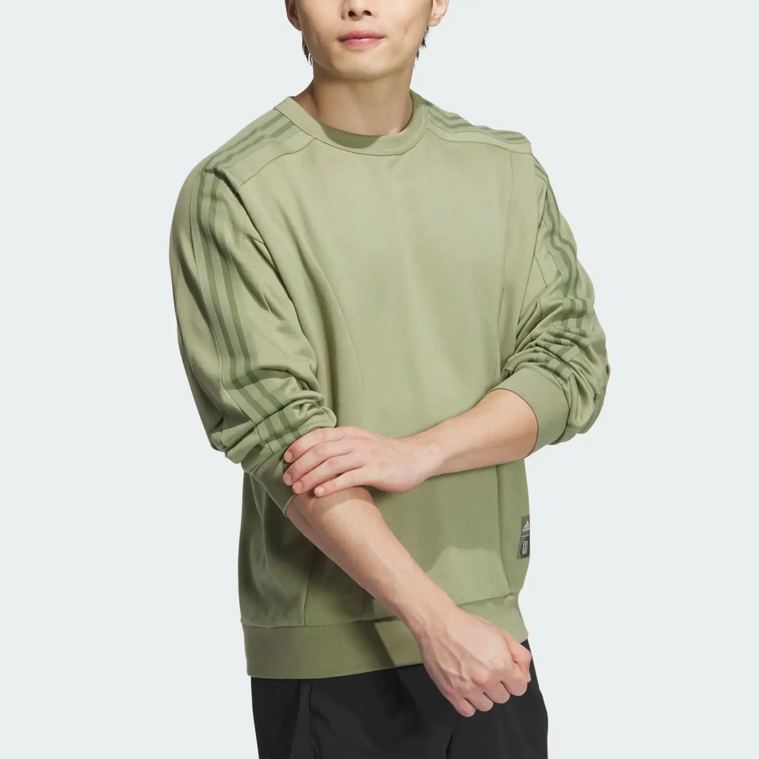 Wuji Series SILKY SWEATSHIRT Мужская палаточная зеленая футболка Adidas — фото 4