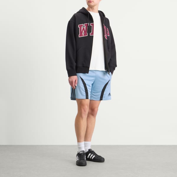 Шорты Teamgeist Adidas, Ash Blue & Black — фото 4