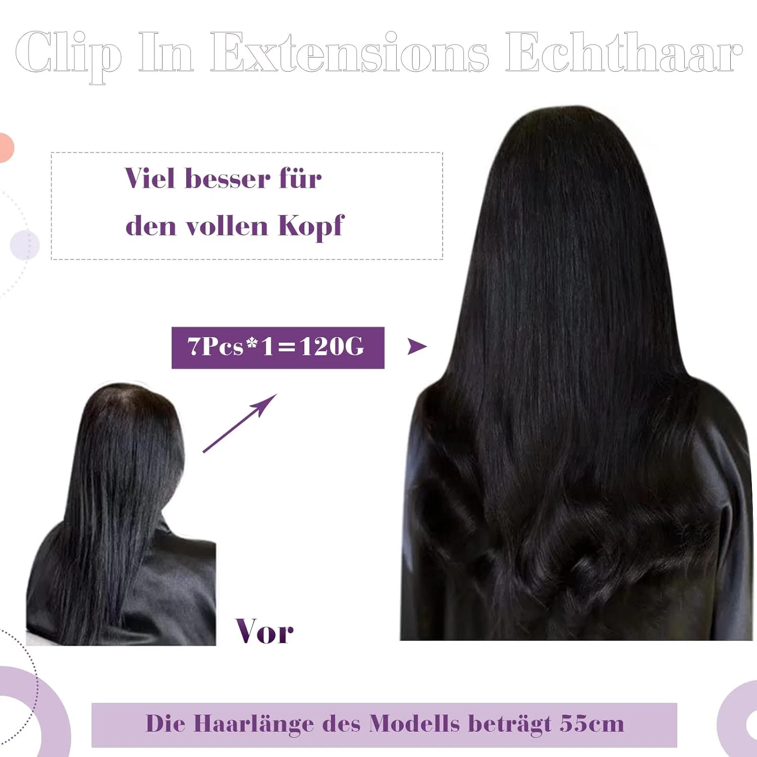 Наращивание волос на заколках LaaVoo Remy Human Hair Balayage Laavoo — фото 4