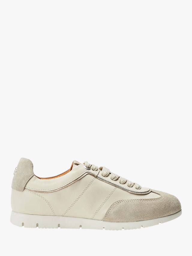 Кожаные кроссовки Avrel на шнуровке Moda in Pelle, Off White
