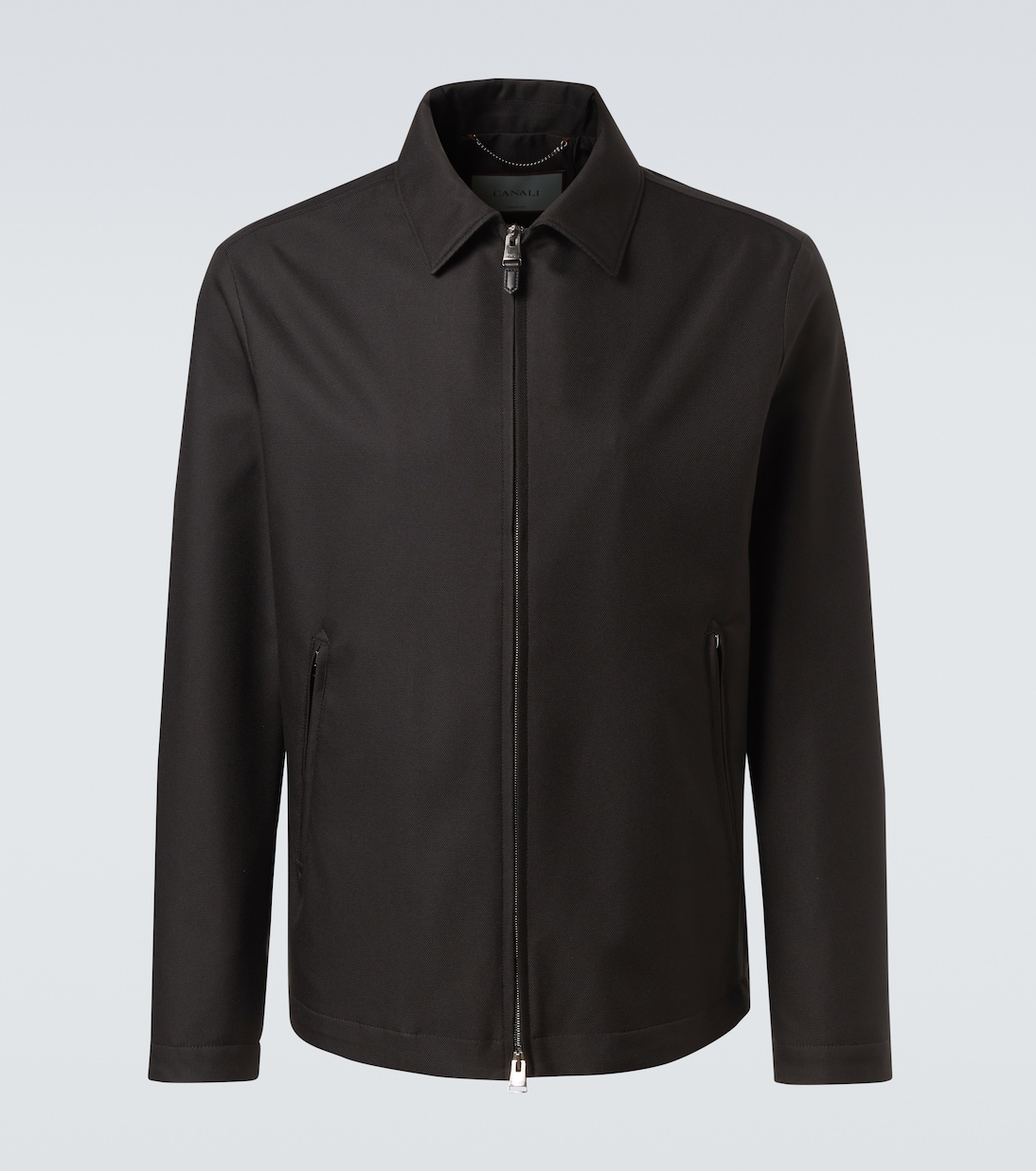 

Куртка с кожаными вставками Canali
