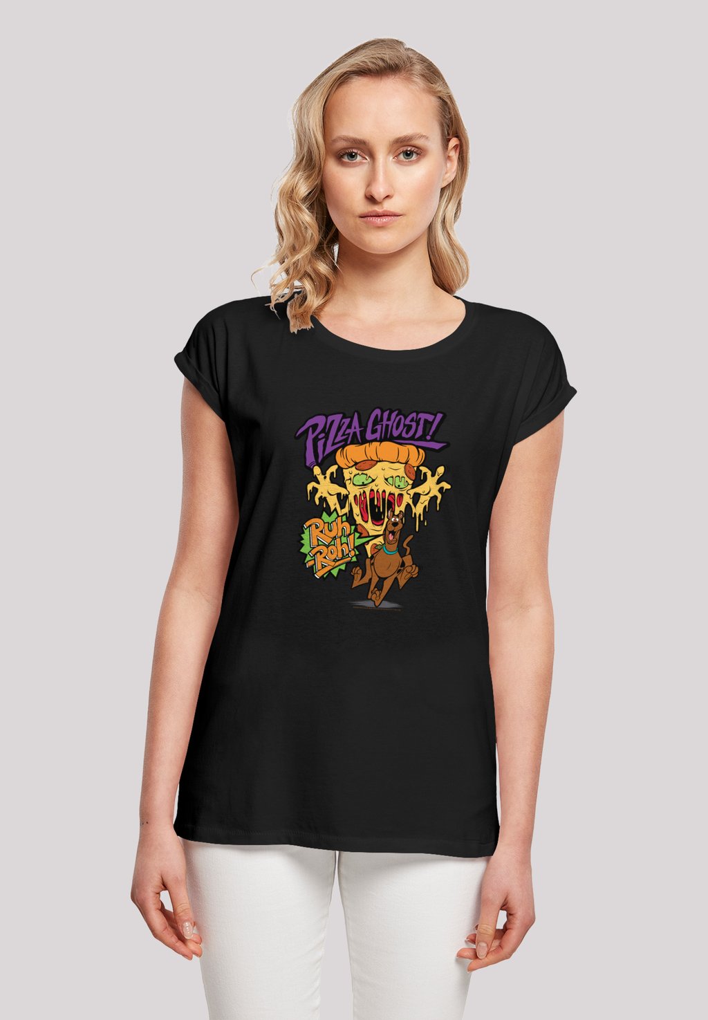 

Футболка с принтом SCOOBY DOO PIZZA GHOST GEIST F4NT4STIC, черный