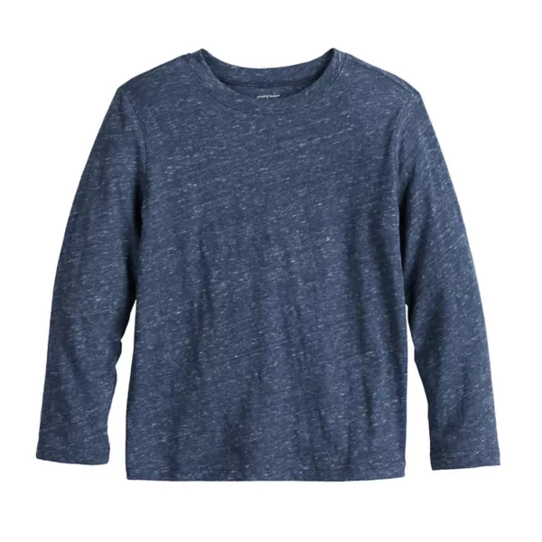 

Мальчиковая футболка с длинным рукавом Essential Texture, 4-12 лет Jumping Beans, синий