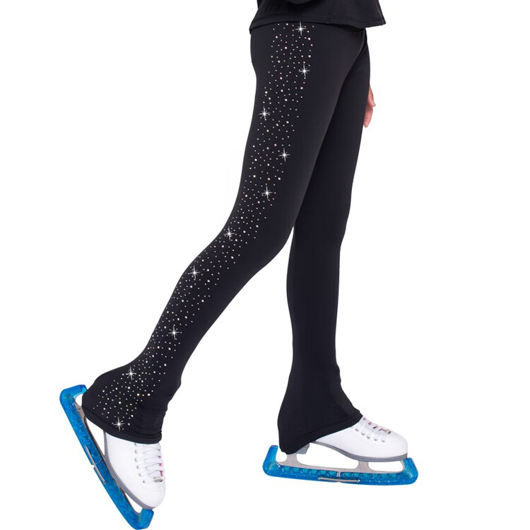 

ICE WING SNOW LION Тренировочное платье для фигурного катания для девочек, тонкий флис с камнями, размер XXS