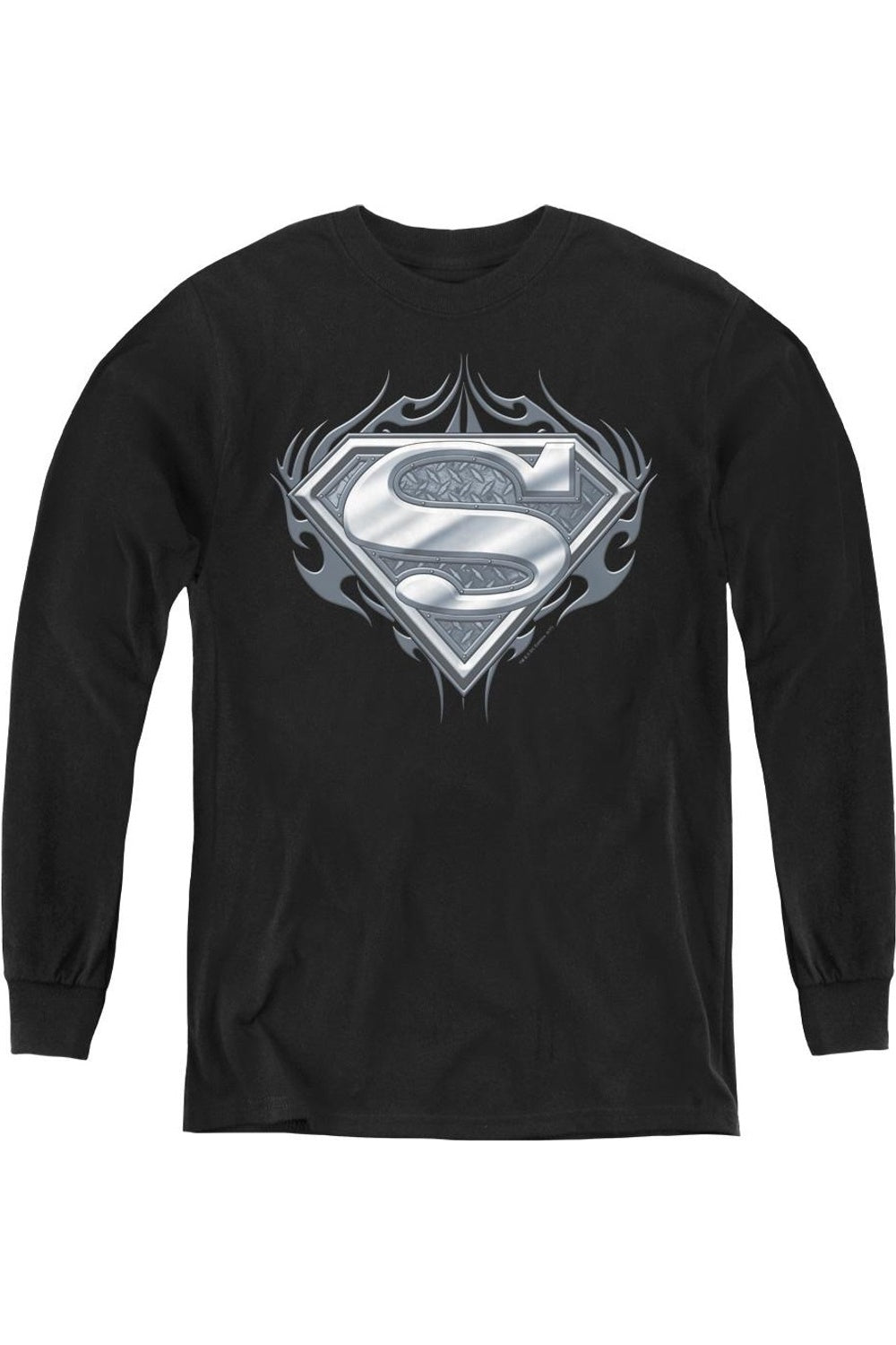 

Футболка с длинным рукавом Superman Biker Metal Youth Gildan, черный
