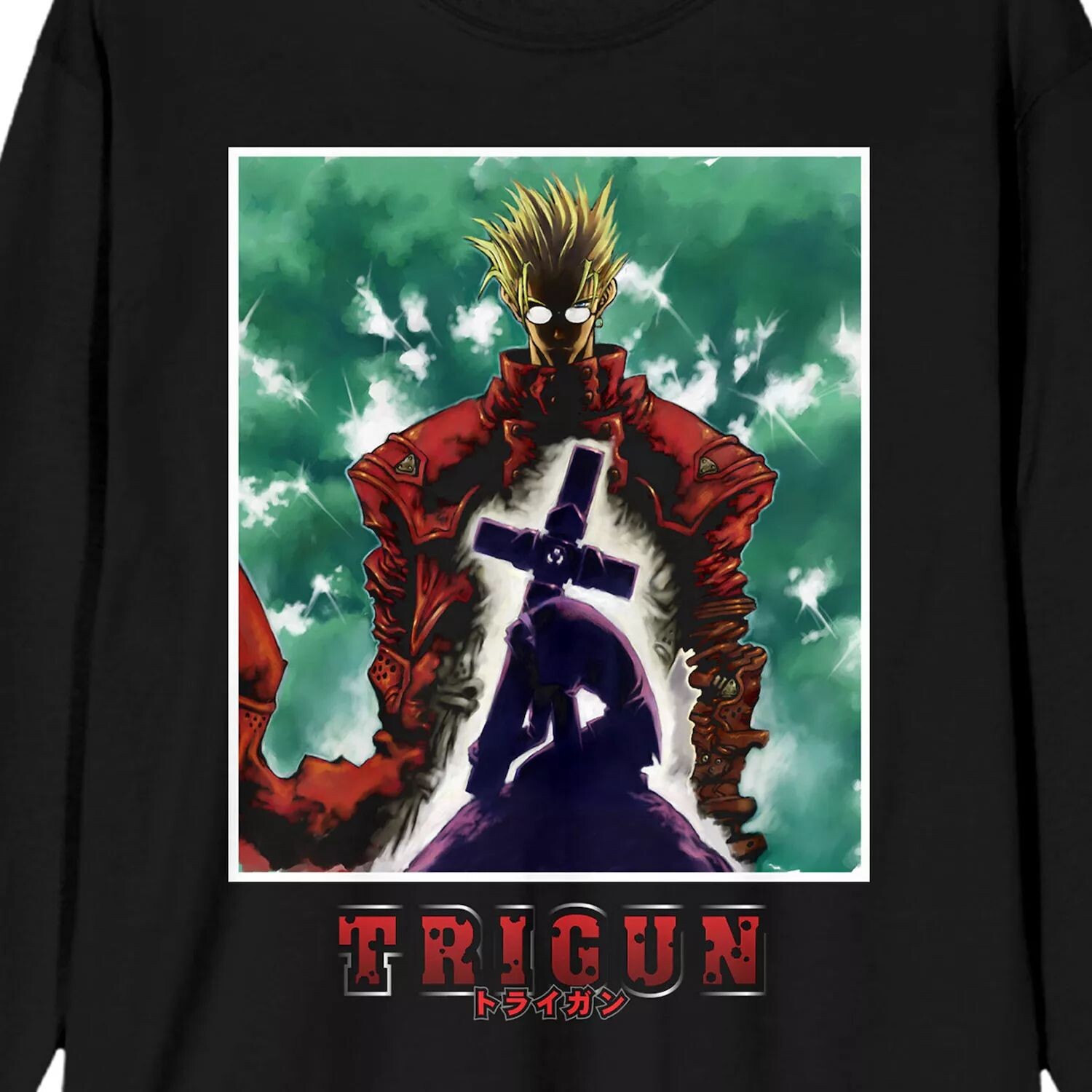 

Мужская футболка с длинными рукавами и рисунком Trigun Vash and Michael Licensed Character