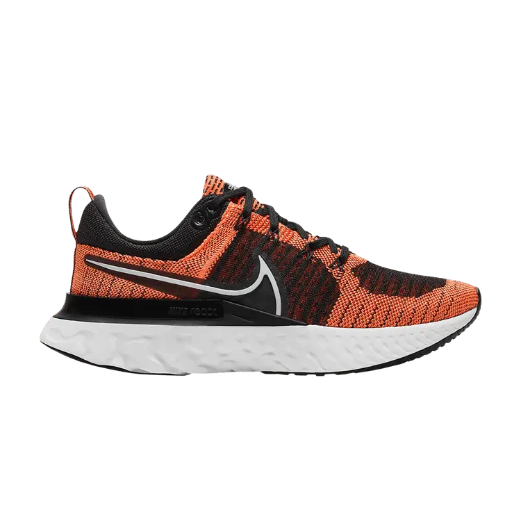 Кроссовки Nike Wmns React Infinity Run Flyknit 2 'Bright Mango Black', оранжевый