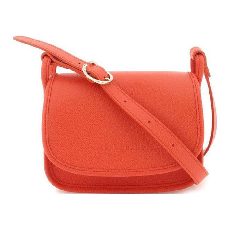 

LONGCHAMP Кожаная сумка через плечо маленький размер женская оранжевая