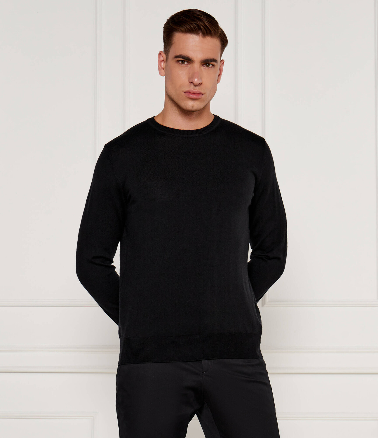

Свитер из шерсти van Laack A-SINDO Regular Fit, темно-синий