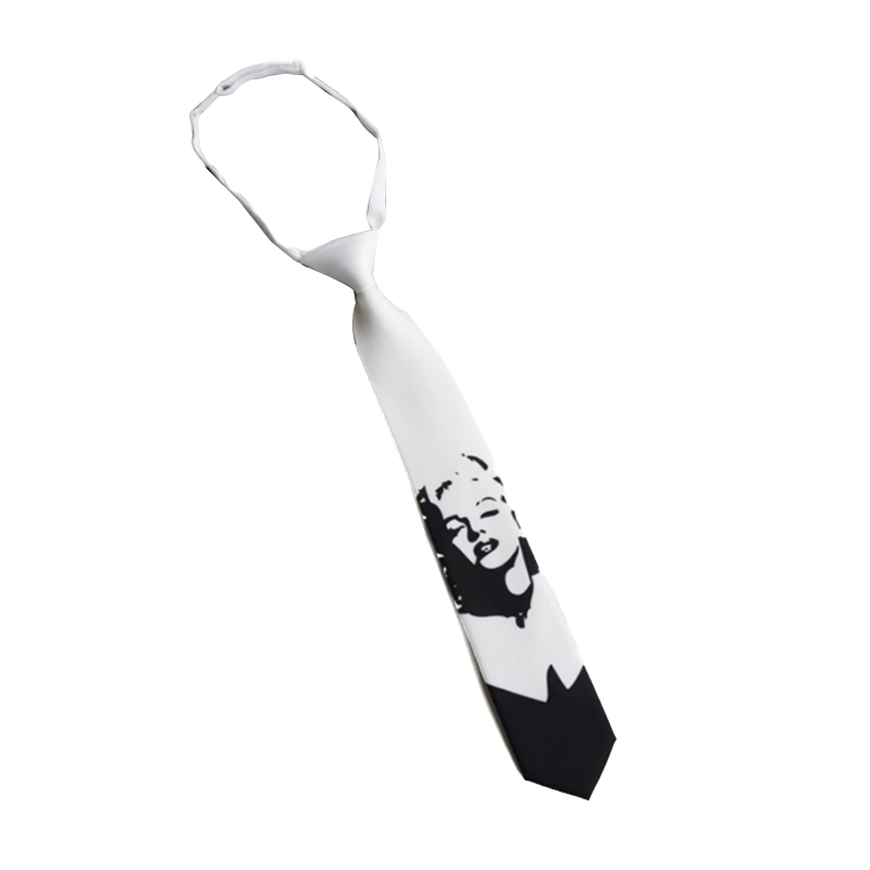 

Галстук унисекс FREE RABBITⅡ, Black White Handmade