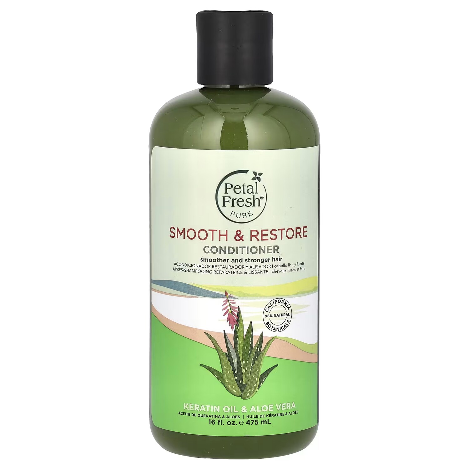 

Кондиционер Petal Fresh Smooth & Restore для разглаживания и укрепления волос, кератиновое масло и алоэ вера