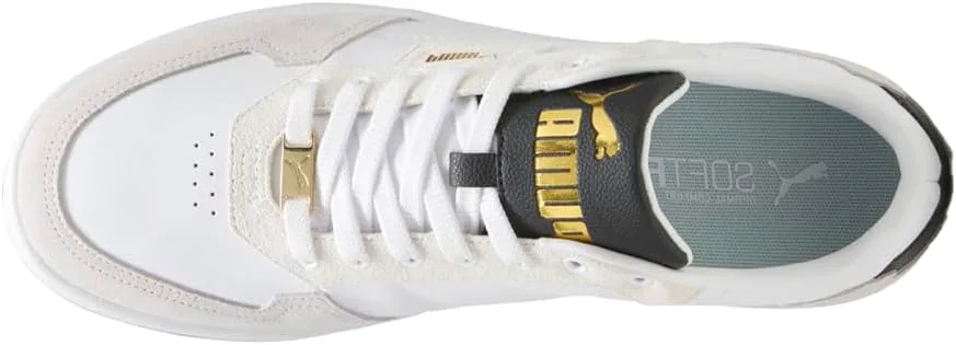 Мужские кроссовки PUMA Court Classic Lux Sd Casual - белые, белый — фото 3