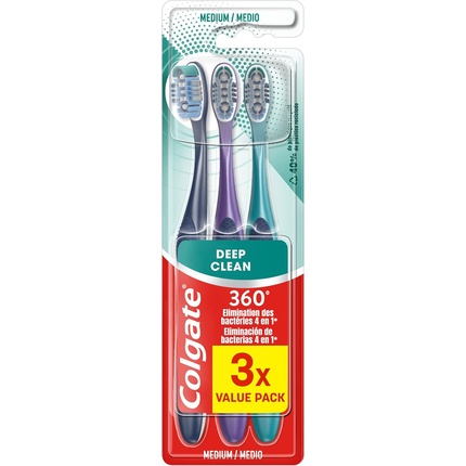 

Зубная щетка 360 Deep Clean средней жесткости Colgate