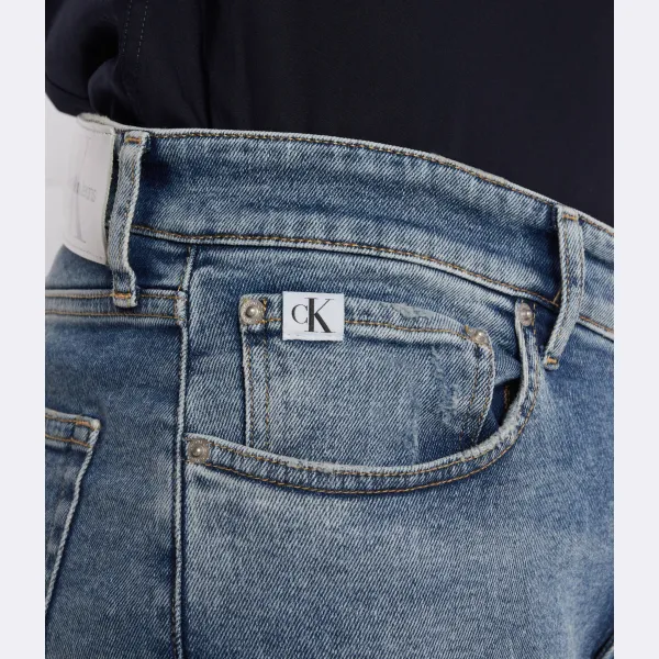 Джинсы узкого кроя Calvin Klein, синий — фото 3