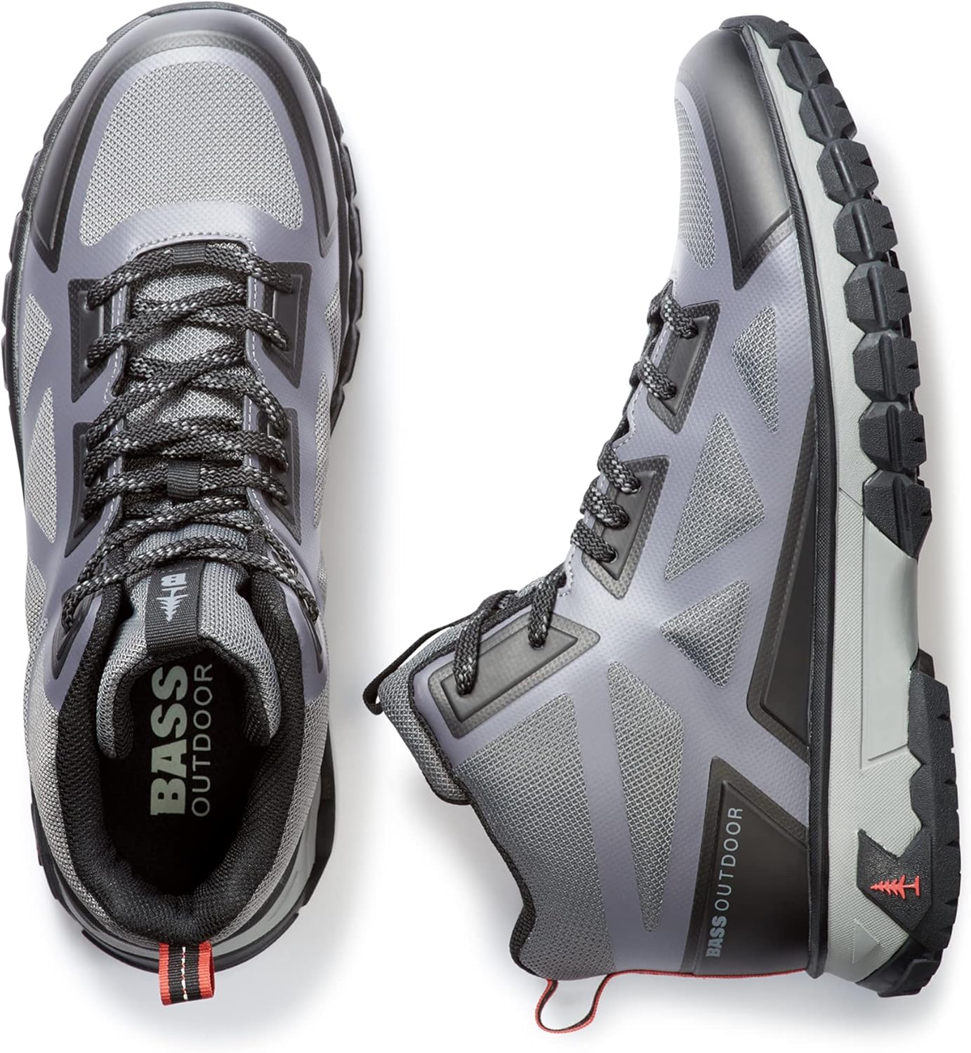 Мужские походные ботинки BASS OUTDOOR Peak Seamless среднего уровня, Gargoyle — фото 2