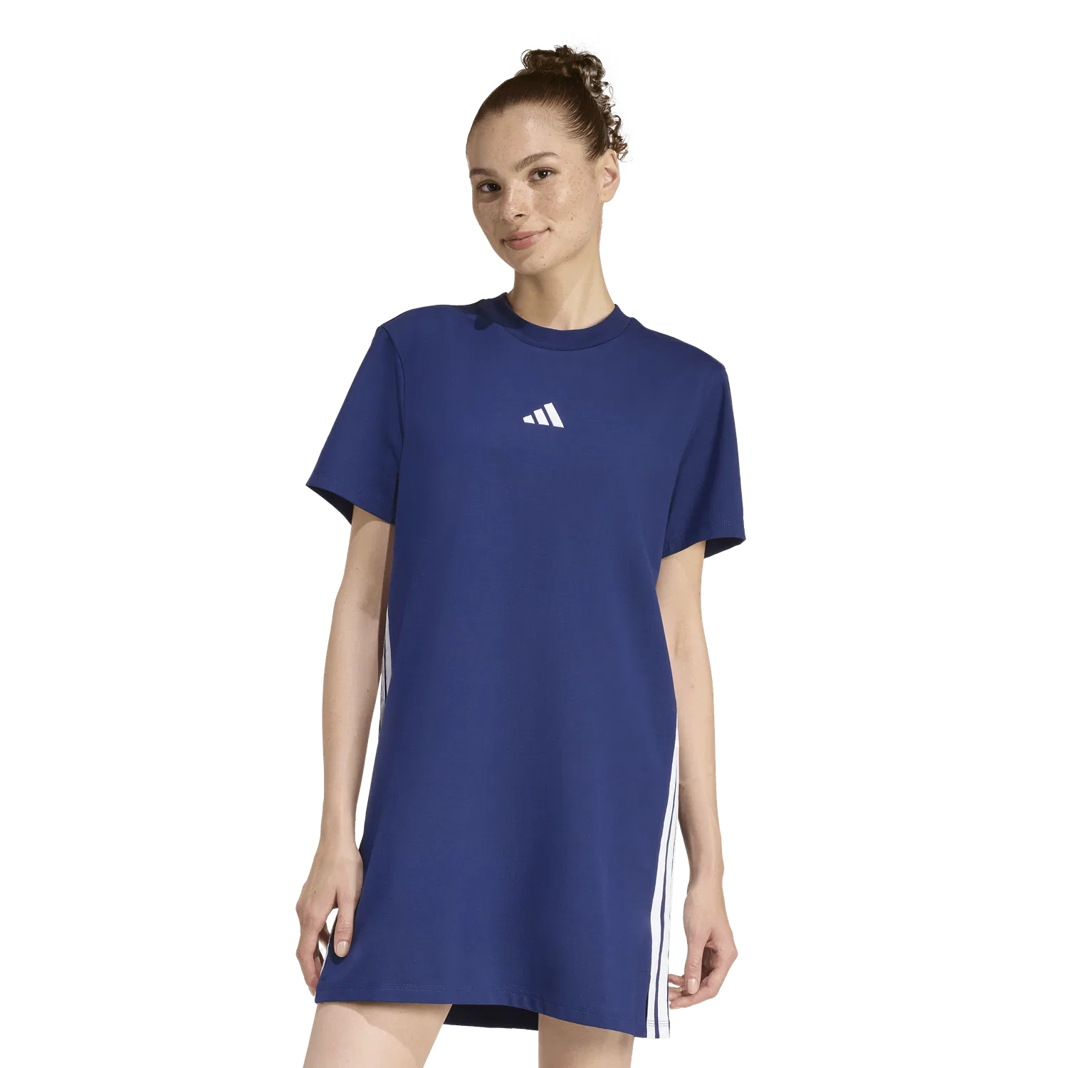 Женское платье свободного кроя Adidas, синий — фото 3