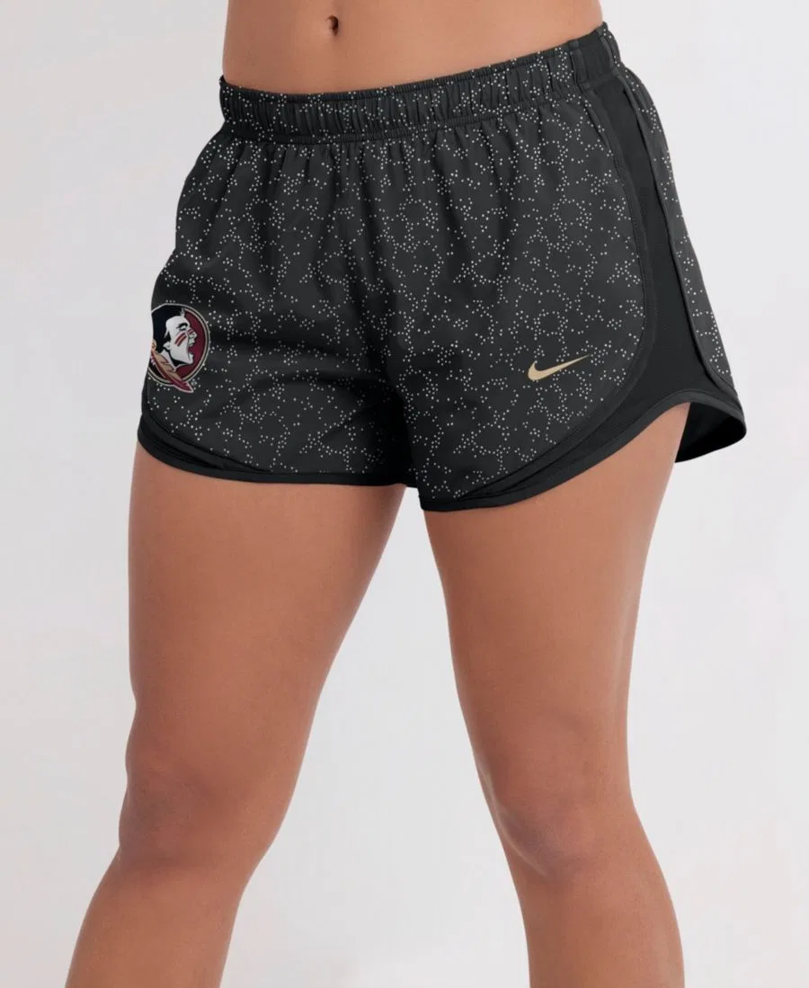 Женские черные шорты Florida State Seminoles Tempo Pattern Dri-FIT Nike, Black
