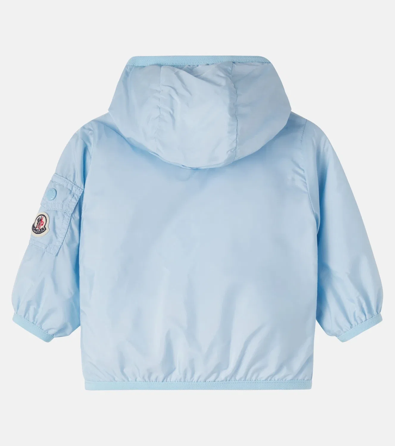 Легкая куртка с капюшоном Moncler Enfant, синий — фото 2
