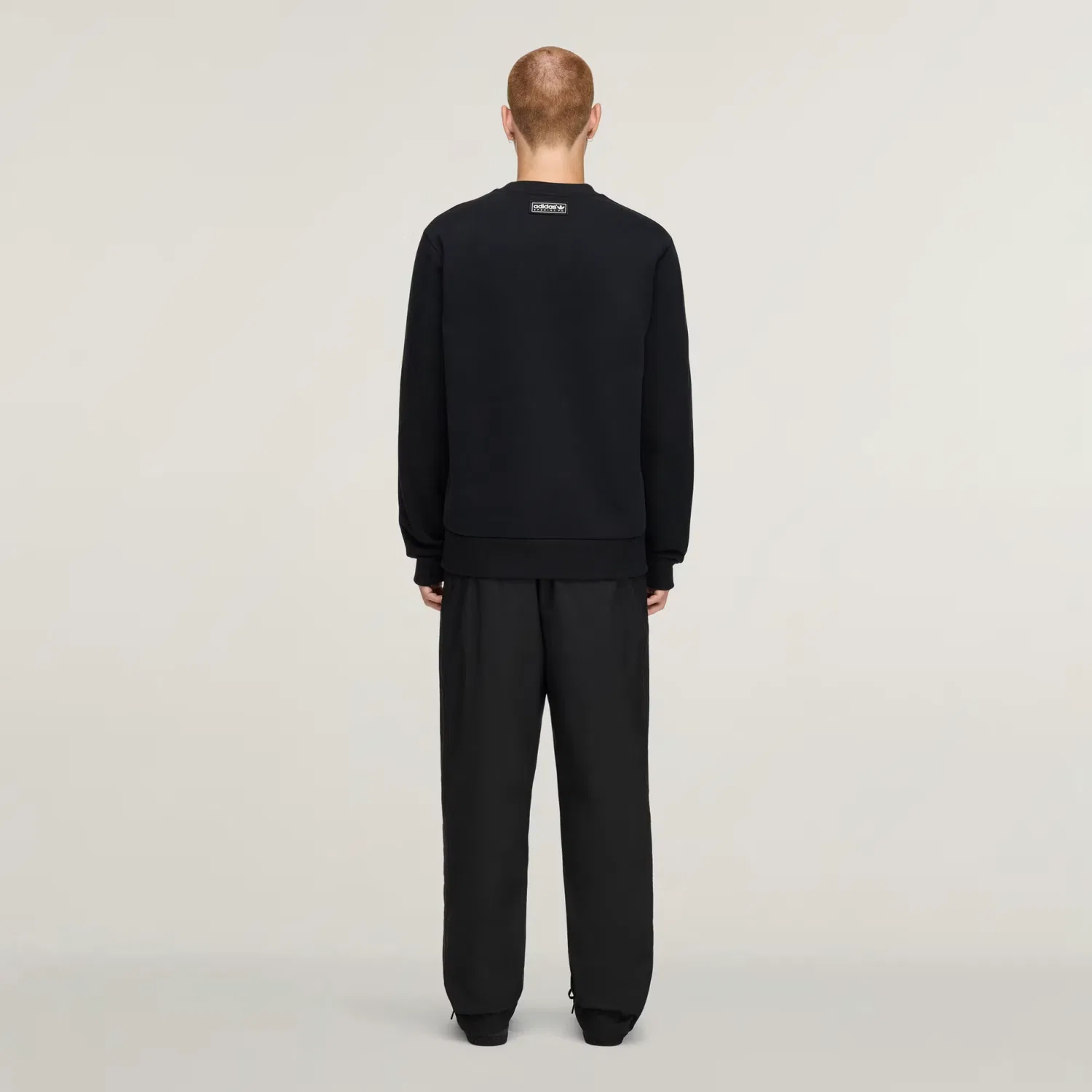 Мужской флисовый свитшот SPZL F.C. CREW Adidas Originals, черный — фото 3
