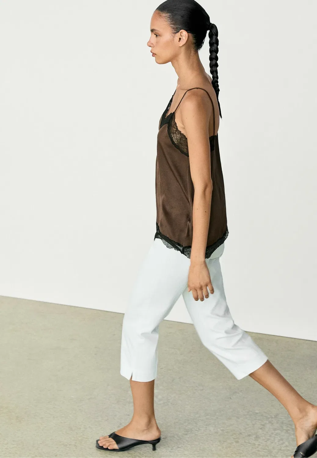 Топ Massimo Dutti, Dark Brown — фото 3